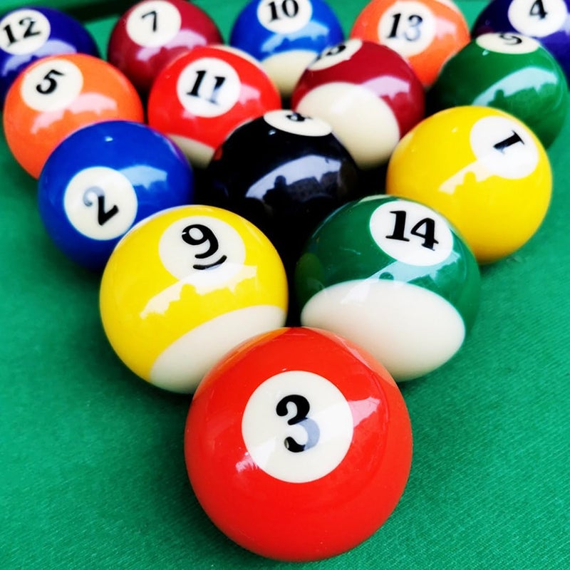 Ovewibi Replacement Billiards Ball, 2-1/4" Regulation Size, Object Balls with Cue Ball & Billiard #8 Ball, Standard Billiards Ball Accessories - Image 4